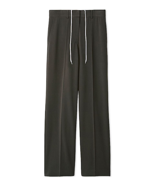 ウエストシューレース付きテーパードパンツ