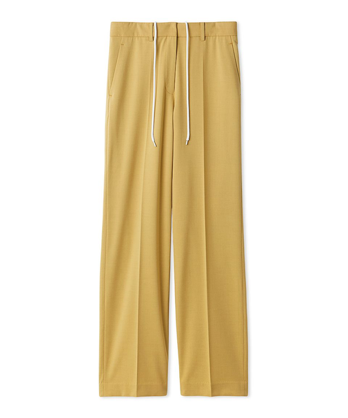 ウエストシューレース付きテーパードパンツ