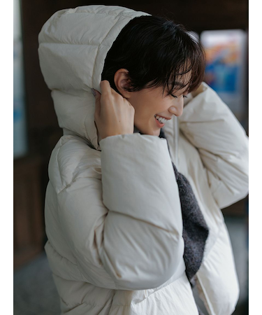 フレンチダウンテントシルエットジャケット