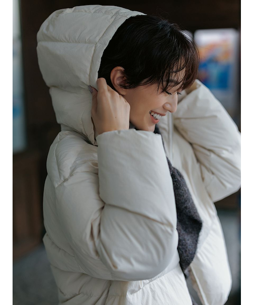 フレンチダウンテントシルエットジャケット