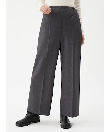 スーツ地イージーパンツ