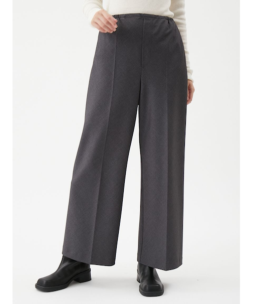 スーツ地イージーパンツ