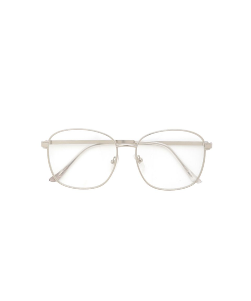 ビッグメタルスリムフレームダテメガネ