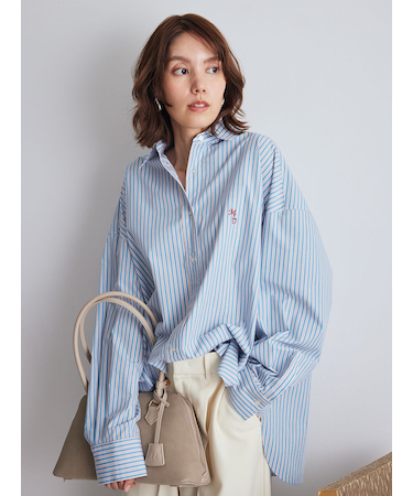 2WAYカシュクールーオーバーサイズシャツ