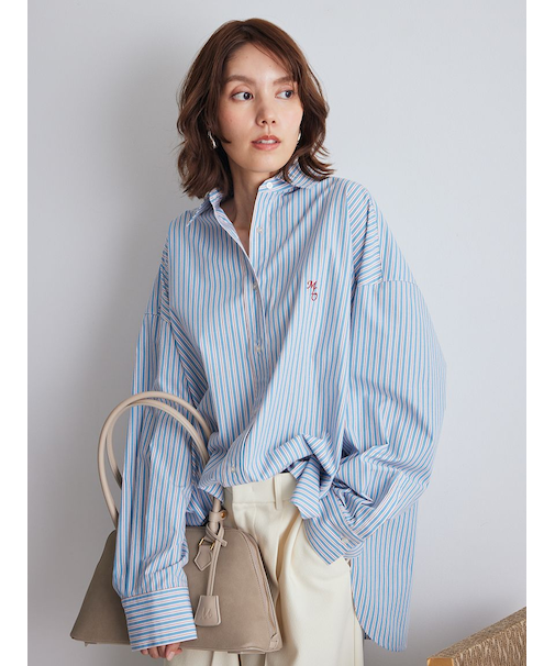 2WAYカシュクールーオーバーサイズシャツ