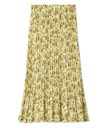 フラワープリントプリーツスカート