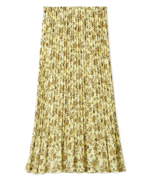 フラワープリントプリーツスカート