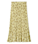 フラワープリントプリーツスカート