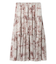 ティアードアンティークプリントスカート