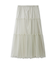 ティアードチュールラインストーンスカート