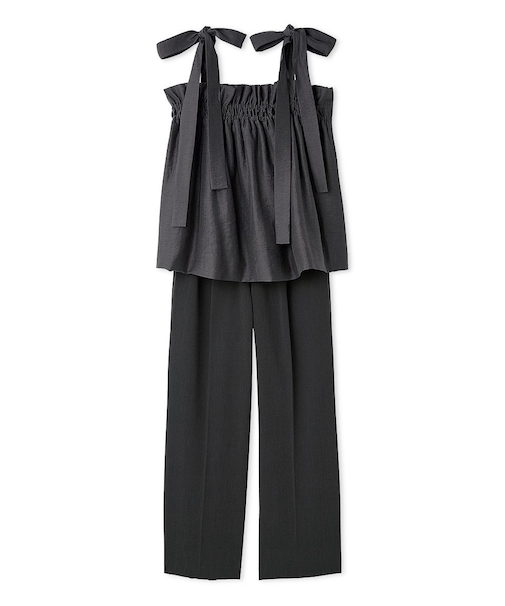 【セットアイテム】ペプラムキャミブラウス×パンツ SET UP