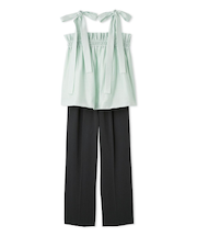 【セットアイテム】ペプラムキャミブラウス×パンツ SET UP