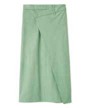 【セットアップ対応】スウェードアシメストレートスカート