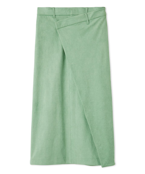 【セットアップ対応】スウェードアシメストレートスカート