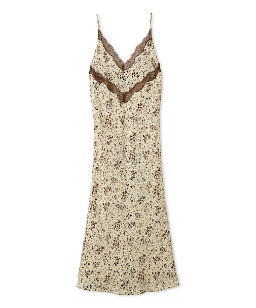 ニュアンスプリントレースキャミワンピース