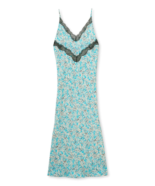 ニュアンスプリントレースキャミワンピース