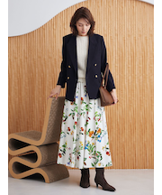 【00サイズあり】ウエストゴムギャザーマキシスカート