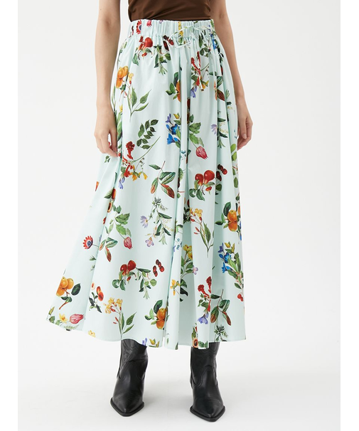 【00サイズあり】ウエストゴムギャザーマキシスカート