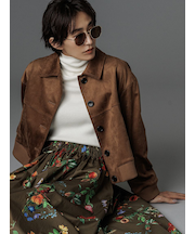 【セットアップ対応】スウェードブルゾン