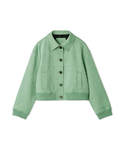 【セットアップ対応】スウェードブルゾン