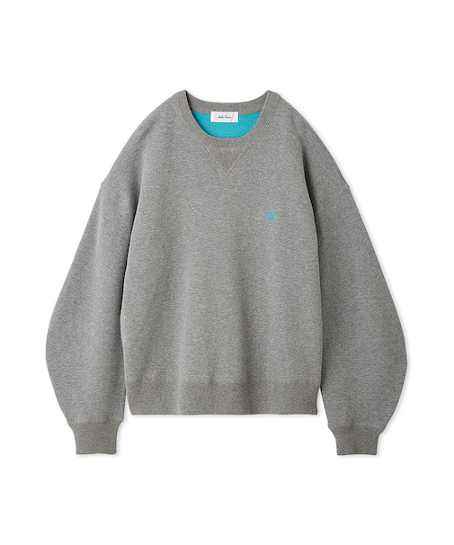 バイカラースウェットライクニット