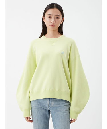 バイカラースウェットライクニット