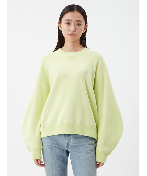 バイカラースウェットライクニット