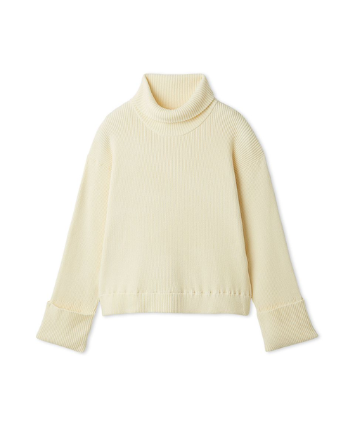 【セットアップ対応】モールヤーンタートルニットプルオーバー