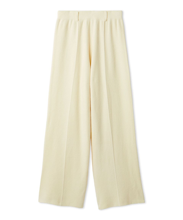 【セットアップ対応】モールヤーンニットセミワイドパンツ