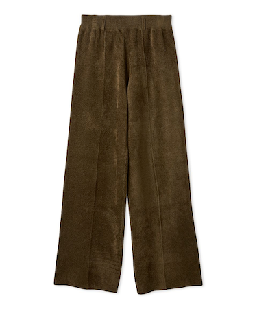 【セットアップ対応】モールヤーンニットセミワイドパンツ