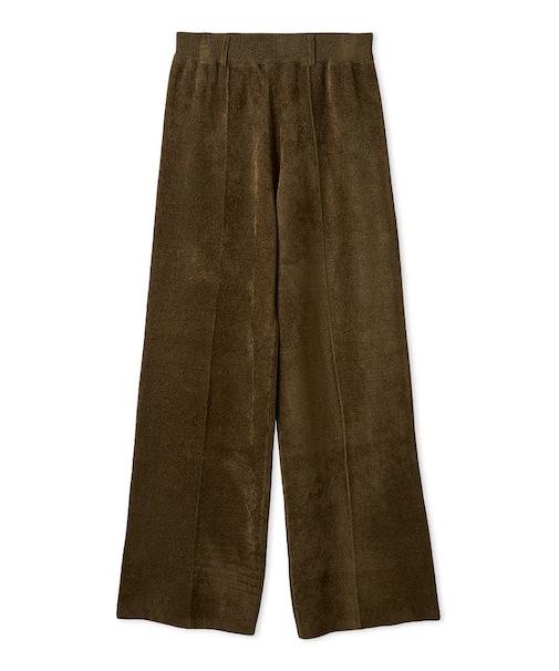 【セットアップ対応】モールヤーンニットセミワイドパンツ