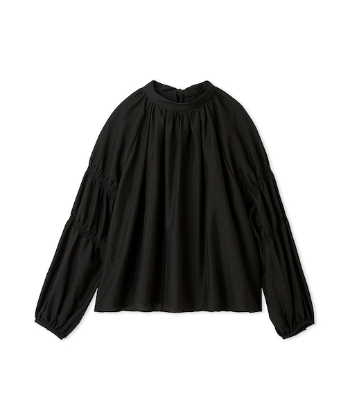 ギャザーバックリボンブラウス