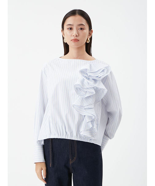 フラワーモチーフブラウス