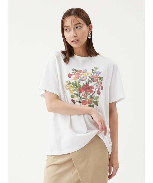ボタニカルグラフィックTシャツ