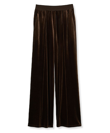 ベロアウエストゴムイージーパンツ