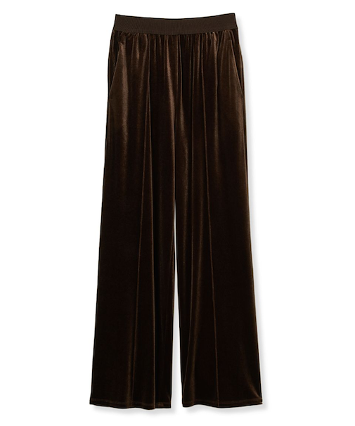 ベロアウエストゴムイージーパンツ