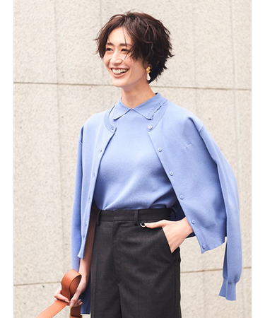 クロップドフォルムカーディガン