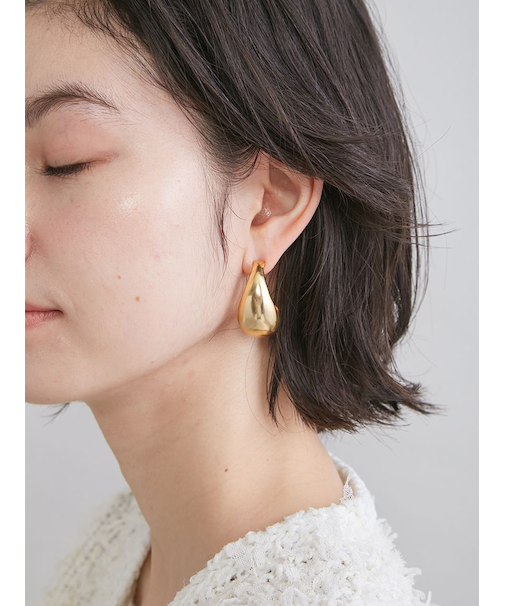 メタルドロップピアス