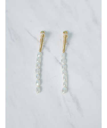 メタルボールチャームイヤリング