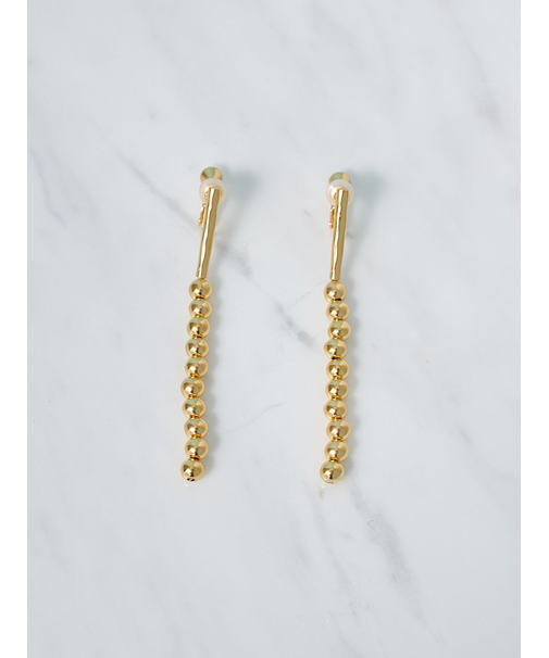 メタルボールチャームイヤリング