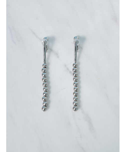 メタルボールチャームイヤリング