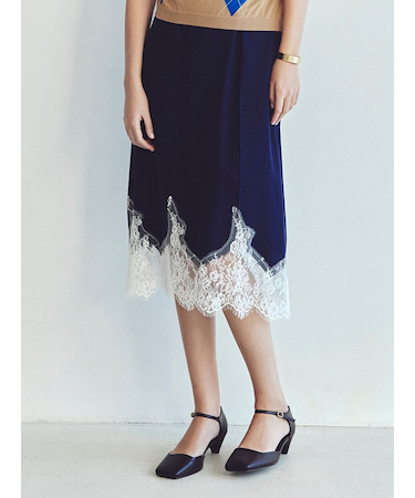 レースヘムスカート