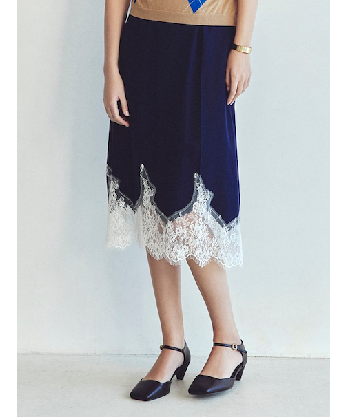 レースヘムスカート
