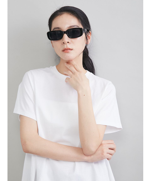 セルフレームスクエアサングラス