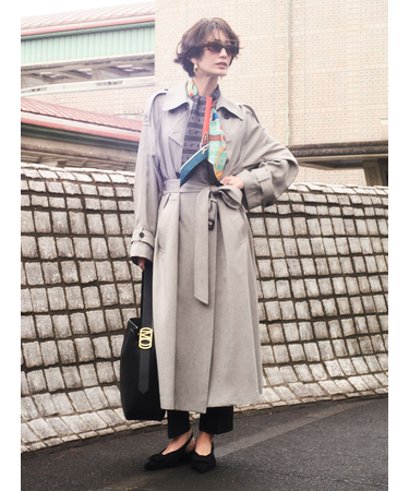 撥水オーバーサイズトレンチコート