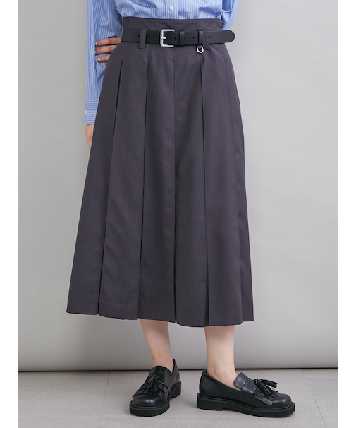 プリーツタックスカート