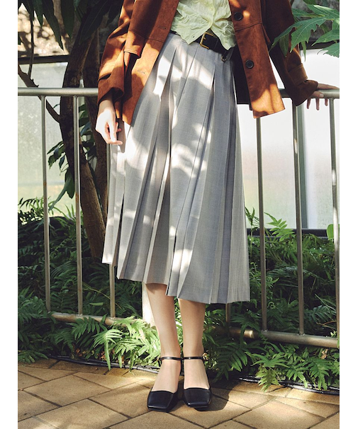 プリーツタックスカート