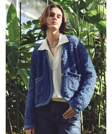 ニットツイードジャケット