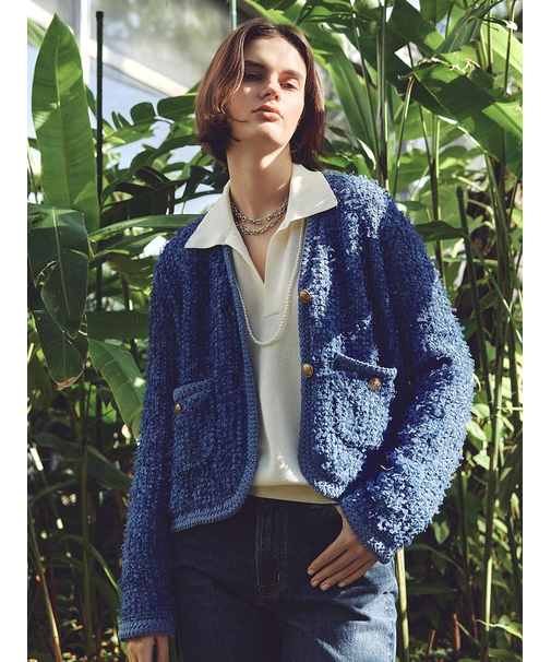 ニットツイードジャケット