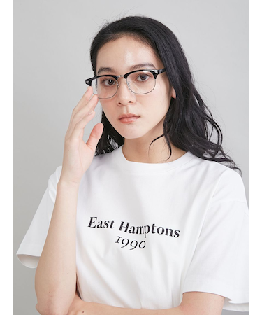 ハーフリムフレームダテメガネ